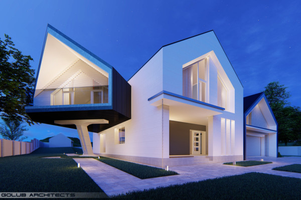Strut_House2.jpg, © Golub Architects, Photographer: Golub Architects Strut_House2.jpg, © Golub Architects, Photographer: Golub Architects